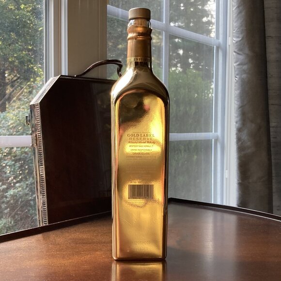 RARE GOLD FINISH BOTTLE Empty Johnnie Walker Gold Label Reserve, Limited Edition - Picture 4 of 10